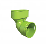 Alkūnė 90&deg; horizontali UBBINK Air Excellent DN 75 - 100 x 50 mm