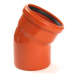 Lauko nuotėkų alkūnė WAVIN 110 x 30&deg;