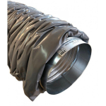 Lankstus izoliuotas triuk&scaron;mo slopintuvas su flansh REC BALTICVENT 100 mm, L 1200 mm