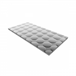 Dry sistemos plok&scaron;tė (apskritimai) EPS 300 MEPAfloor 1200 x 600 x 25 mm, su aliuminiu