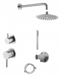 Potinkinis du&scaron;o komplektas su laikikliu i&scaron; sienos MARINER Logica 200 mm, Inox