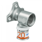 Alkūnė tvirtinama metalinė UPONOR S-Press PLUS 20 x 1/2"" vidurys H 39 mm