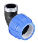 Plastikinė užveržiama alkūnė PE vamzdžiui PIMTAS 25 x 3/4" vidurio, EX70002403M