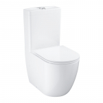 Pastatomo unitazo rinkiniai GROHE Bau Ceramic su softclosing dangčiu (vandens pajungimas i&scaron; shono)