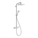 Termostatinė lietaus du&scaron;o sistema HANSGROHE Croma E Showerpipe 280 1 jet, 27630000