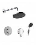 Potinkinė termostatinė du&scaron;o sistema HANSGROHE Pulsify S 260 mm, 1 jet, chromas