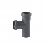 Vidaus nuotekų tri&scaron;akis WAVIN Optima 50 x 50/90&deg;, pilka