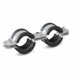 Metalinis laikiklis dvigubas su triuk&scaron;mo slopinimo įdėklu NICZUK METALL 1"" (31-34 mm), M8