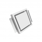 Priglain difuzorius ERGOVENT Kvadro 125 mm, su sklende