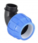 Plastikinė užveržiama alkūnė PE vamzdžiui PIMTAS 50 x 1 1/2" i&scaron;orė, EX70002012