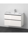 Spintelė su praustuvu DURAVIT D-neo 800&times;480 mm, balta matinė