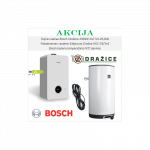 Akcijinis BOSCH 25 kW i&scaron; DRAŽICE 125 l &scaron;ildymo įrangos komplektai