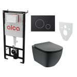 Potinkinis WC rėmo rinkiniai ALCADRAIN (4 in 1) + pakabinamas vienetas su dangčiu IDEAL STANDARD Tesi su AquaBlade