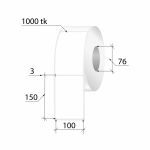 Termoetiketid ECO 100x150mm 1000tk