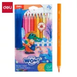 Spalvoti pie&scaron;tukai DELI Wood-free, 24 spalvų