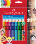 Akvareliniai spalvoti pie&scaron;tukai Faber-Castell Colour Grip 18 +6 odos atspalvio spalvos