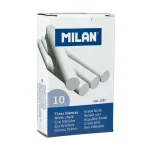 Kreida Milan, apvali, 10vnt, baltos spalvos