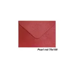 Dekoratyviniai vokai Pearl 70 x 100 red (10)