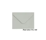 Dekoratyviniai vokai Pearl 70 x 100 silver (10)