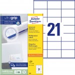 Lipnios etiketės Avery Zweckform, A4, 70x41mm, 21 etiketė lape, 100 lapų, baltos spalvos