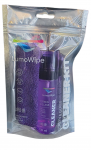 Ekranų ir stiklo valymo rinkinys LumoWipe, 100 ml, su &scaron;luoste