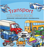 Spalvinimo knygelė College Transport 21x22cm 23l, su spirale