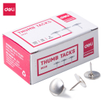 Smeigtukai DELI 10mm, 100vnt./pak., metalinės
