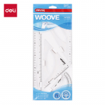 Liniuočių rinkinys DELI Woove 30 cm, 4 vnt., skaidrios