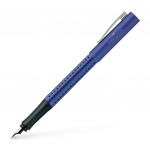 *Plunksnakotis Faber-Castell Grip 2011, plunksna F, 0,5mm, mėlynos spalvos