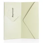 Dekoratyviniai vokai Pearl DL su ki&scaron;enėle, cream (5)