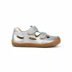 Vaiki&scaron;ki Koel barefoot basutės Deen metalic - sidabrinė