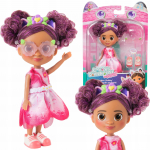 Gabby lėlė i&scaron; filmo Gabby's Dollhouse su gėlėta suknele ir priedais
