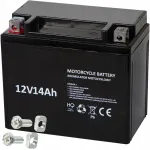 Motociklo akumuliatorius 12V 14Ah belaidis motoroleriui, keturračiui, ATV