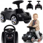 Vaiki&scaron;kas paspiriamas automobilis Sun Baby Porsche Carrera GT, juodas