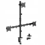 Spacetronik SPA132 trijų monitorių piramidinis laikiklis 17-32 colių 30kg VESA