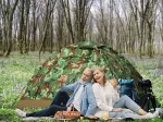 Turistinė 3 vietų palapinė Be-active NK01, vandeniui atspari su tinkleliu nuo uodų