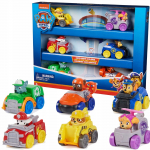 Paw Patrol 6 &scaron;aunių transporto priemonių rinkinys Pup Squad Racers Chase Marshall Skye