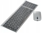 Belaidis auk&scaron;čiausios kokybės USB 2.4GHz komplektas: SLIM klaviatūra ir pelė QWERTY