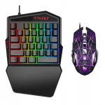 Žaidimų klaviatūros ir pelės rinkinys T-WOLF TF900 su LED RGB ap&scaron;vietimu
