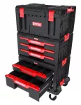QBRICK SYSTEM PRO Drawer Workshop Set 2 2.0 mobilioji įrankių dėžė su ratukais