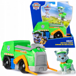 PAW PATROL Rocky figūrėlė ir &scaron;iuk&scaron;liavežė 2in1