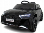 AUDI RS6 GT JUODAS akumuliatorinis vaiki&scaron;kas automobilis, EVA ratai, odinė sėdynė, distancinio valdymo pultas