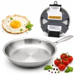 Masterpan plieninė 20 cm keptuvė i&scaron; nerūdijančio plieno su indukcija