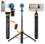 Fotografinis monopodas K&F Concept, 162 cm, fotoaparato laikiklis + nuotolinio valdymo pultelis