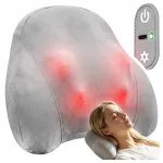 Belaidis masažinis pagalvėlės tipo masažuoklis Maltec MAX-Comfy 1800 Wireless, 25 W, pilkas, &scaron;ildomas