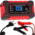 Automatinis akumuliatoriaus įkroviklis su LCD ekranu, 12 V, 10 A, su atkūrimo funkcija