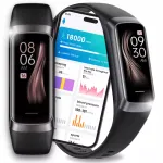 DIAWAY C60 sportinė i&scaron;manioji apyrankė su AMOLED ekranu, daugiakalbiu meniu (EN, RU, PL), Bluetooth ir prane&scaron;imais