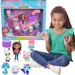 Gabby's Dollhouse didelis figūrėlių rinkinys 7 vnt. Pandu&scaron;, MerCat, Fairy, Cakey