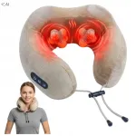 Bevielis &bdquo;Shiatsu&ldquo; kaklo ir sprando masažuoklis-pagalvė su &scaron;ildymu, MXKK-U01