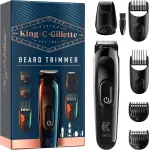 Gillette King C. barzdos trimeris, 4 antgaliai ir folinė skutimo galvutė